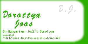 dorottya joos business card